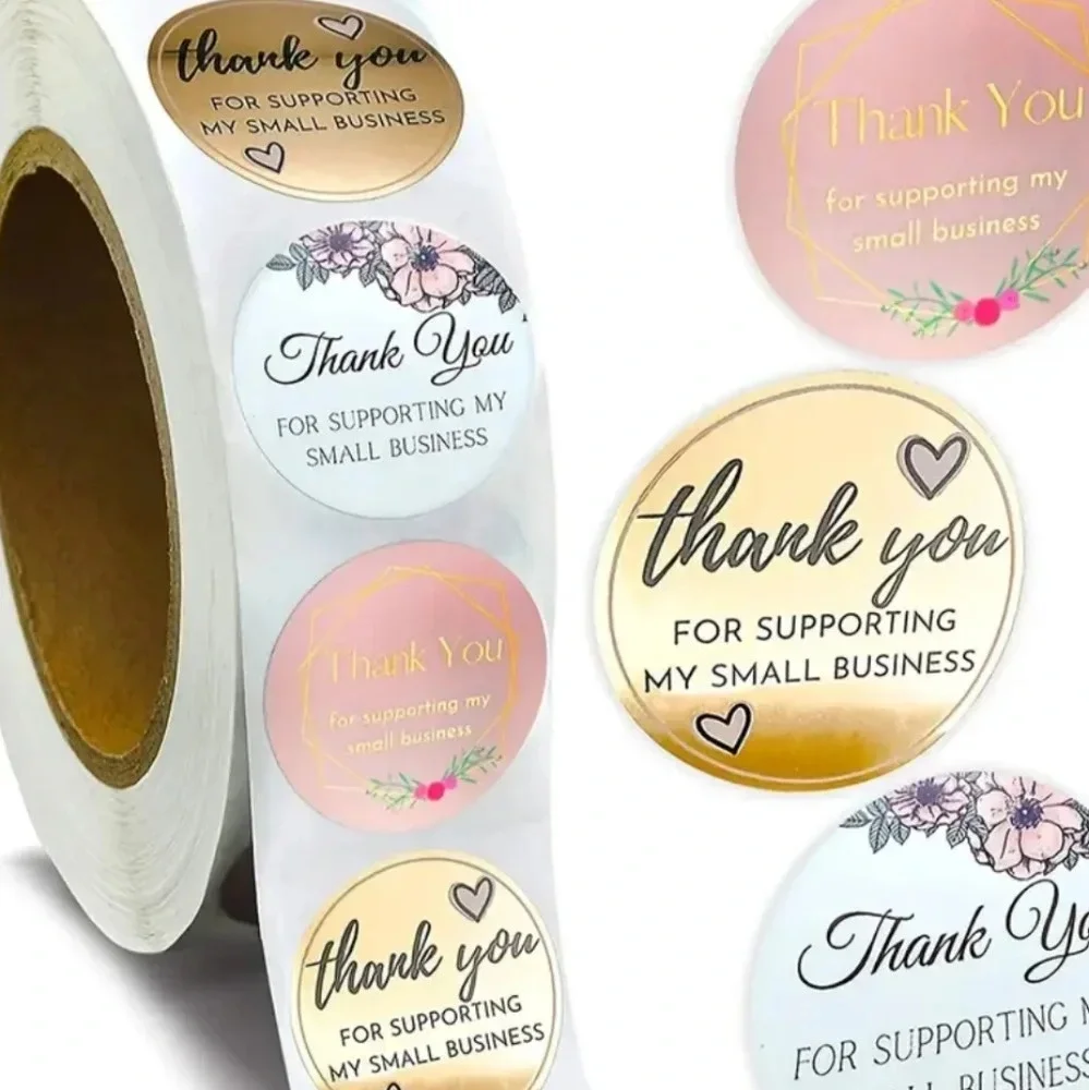 500 Thank you stickers